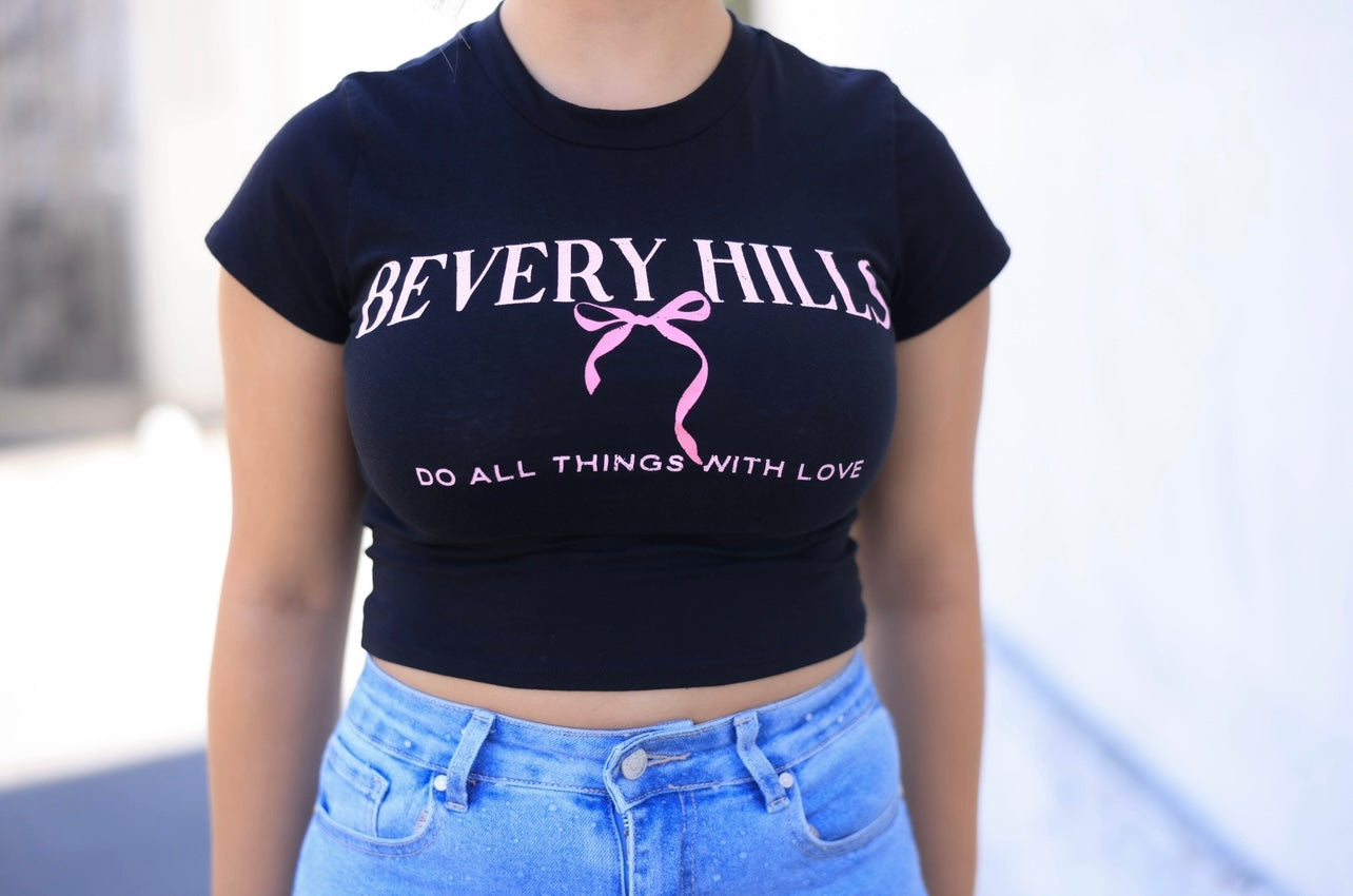 Black Beverly Hills Tee