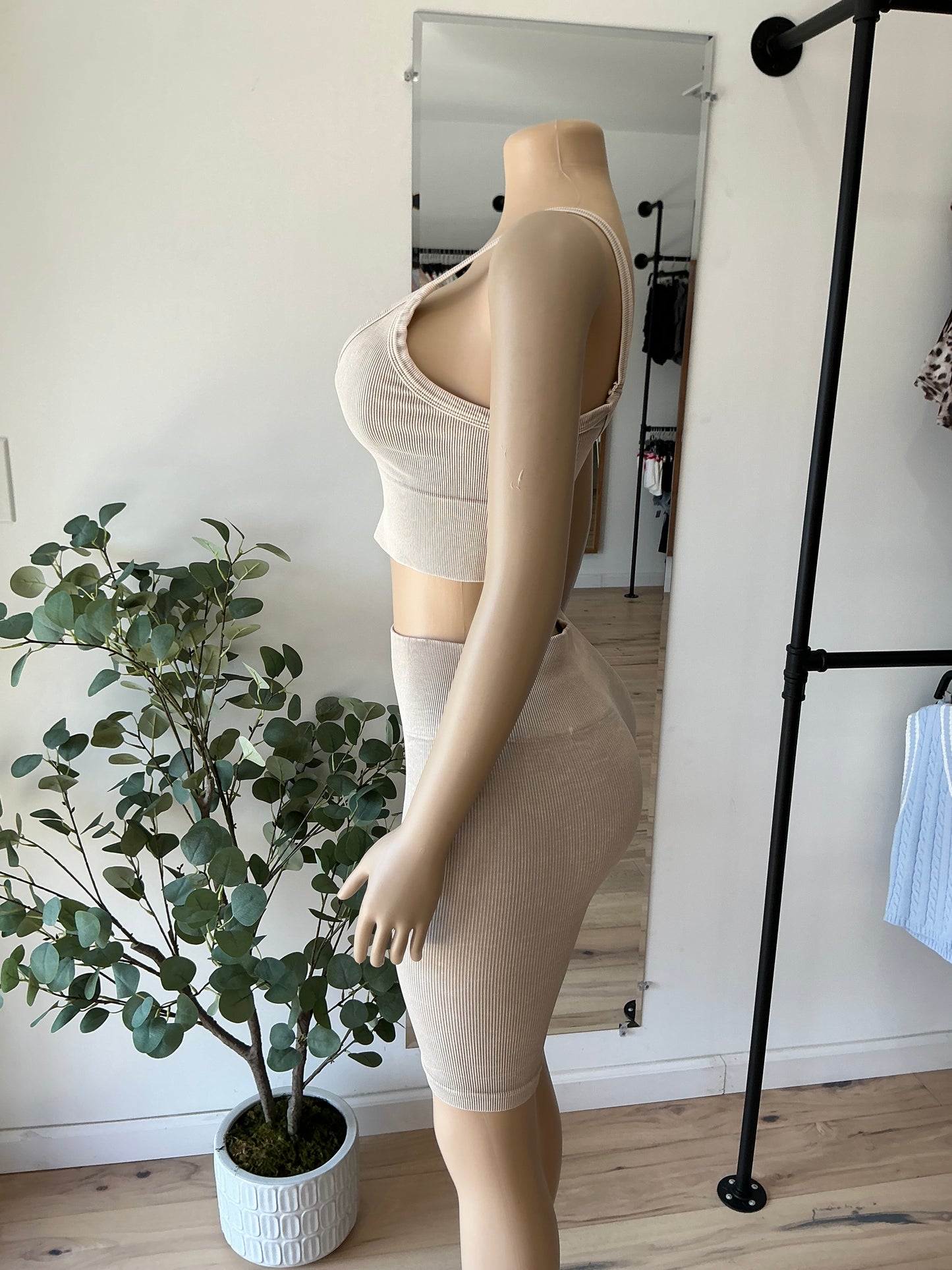 Strappy Ribbed Set