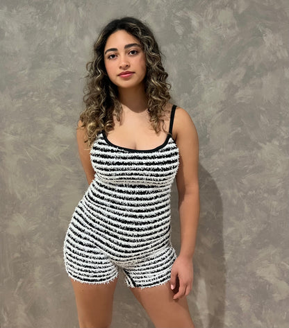 STRIPED ROMPER