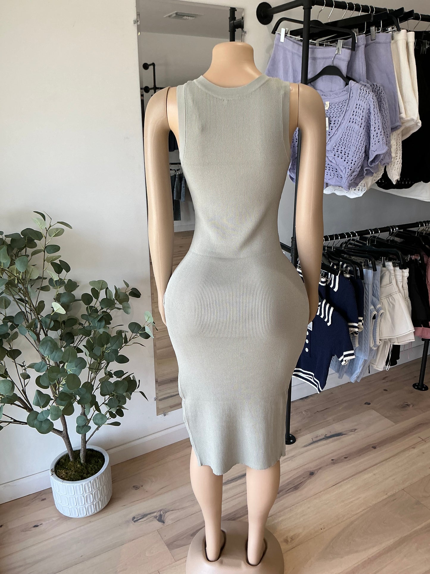 Curve Sage Dress