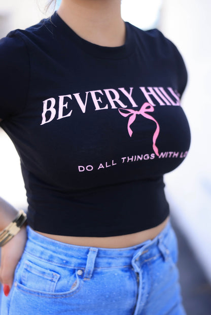 Black Beverly Hills Tee