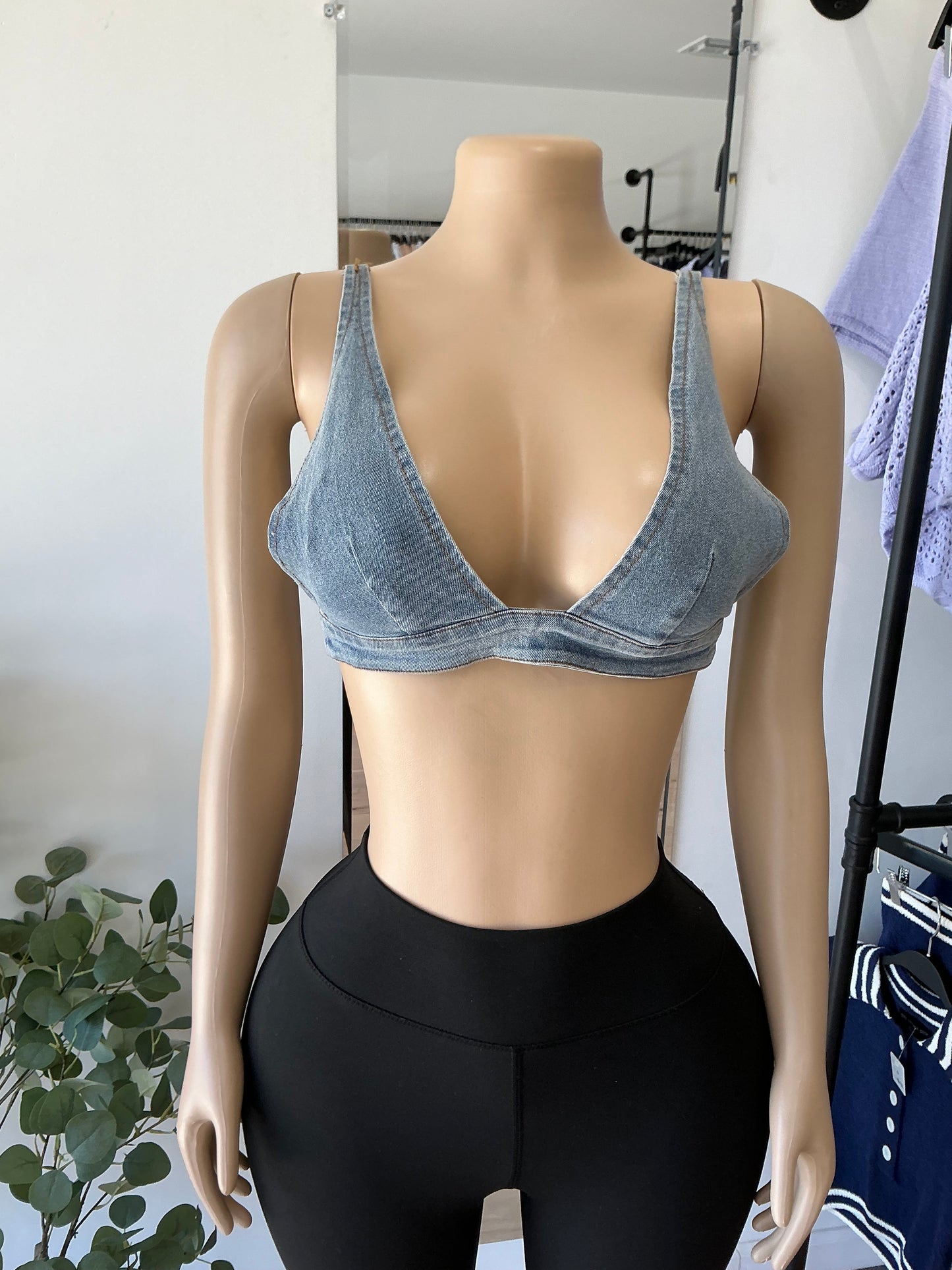 Denim Bralette