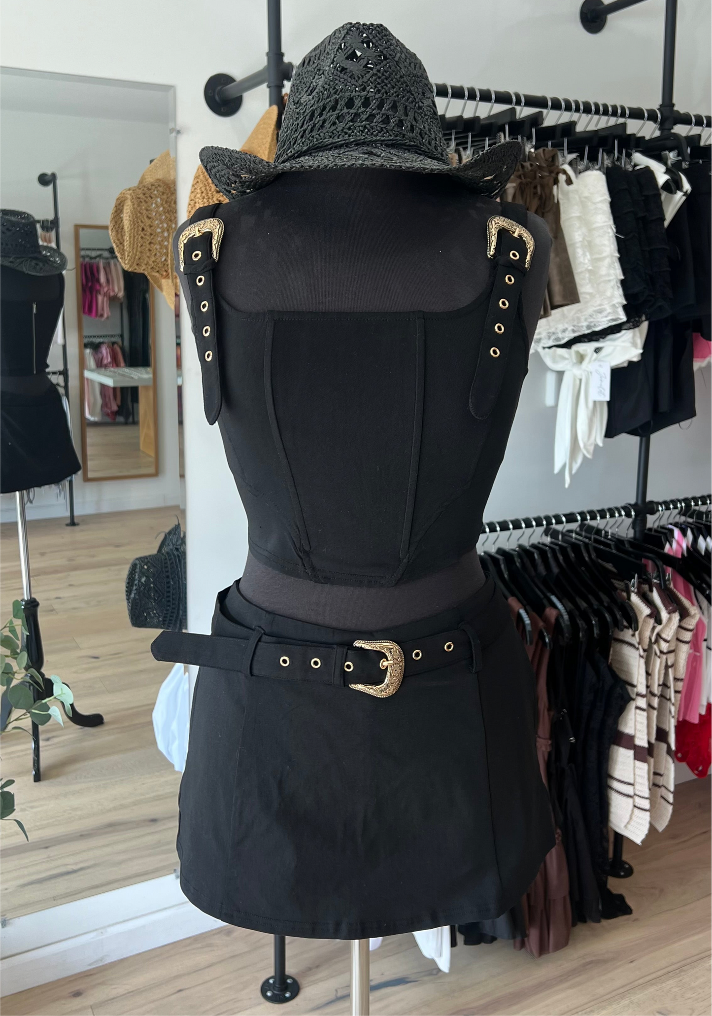 Buckle Skort Set