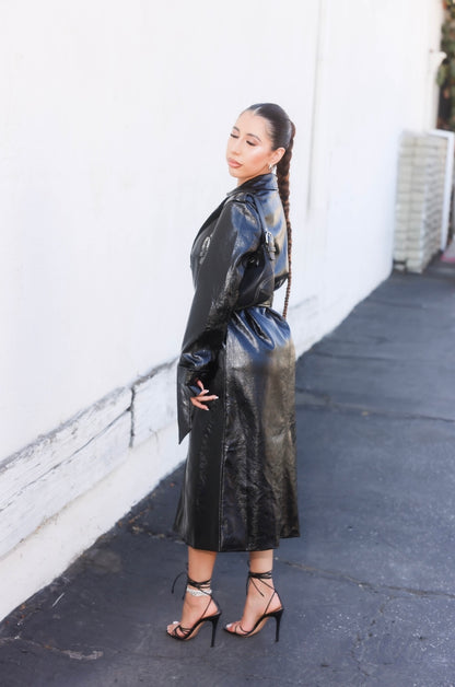 Leather Trench Coat