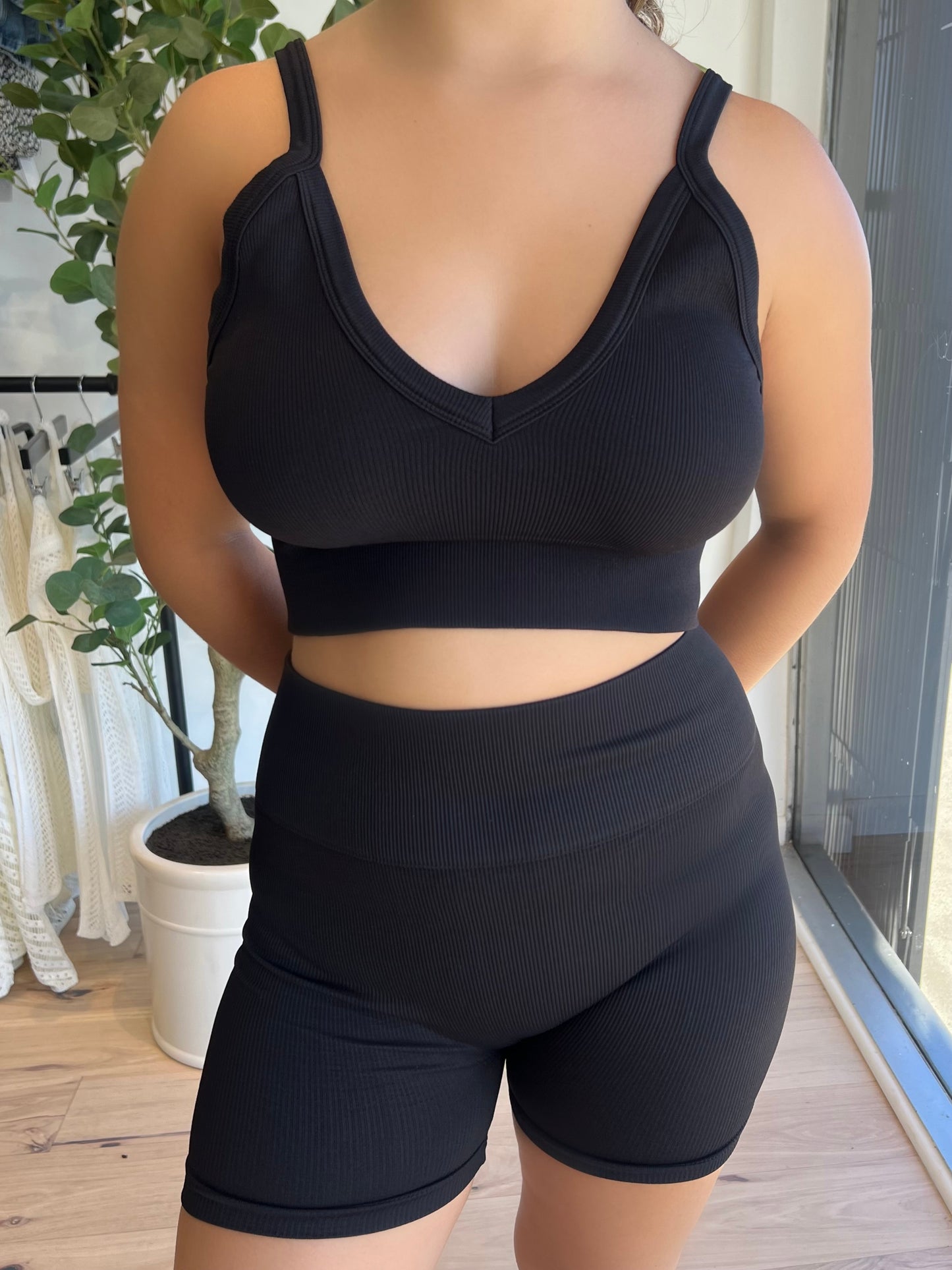 Strappy Ribbed Set