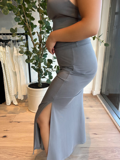 Gray Skirt Set