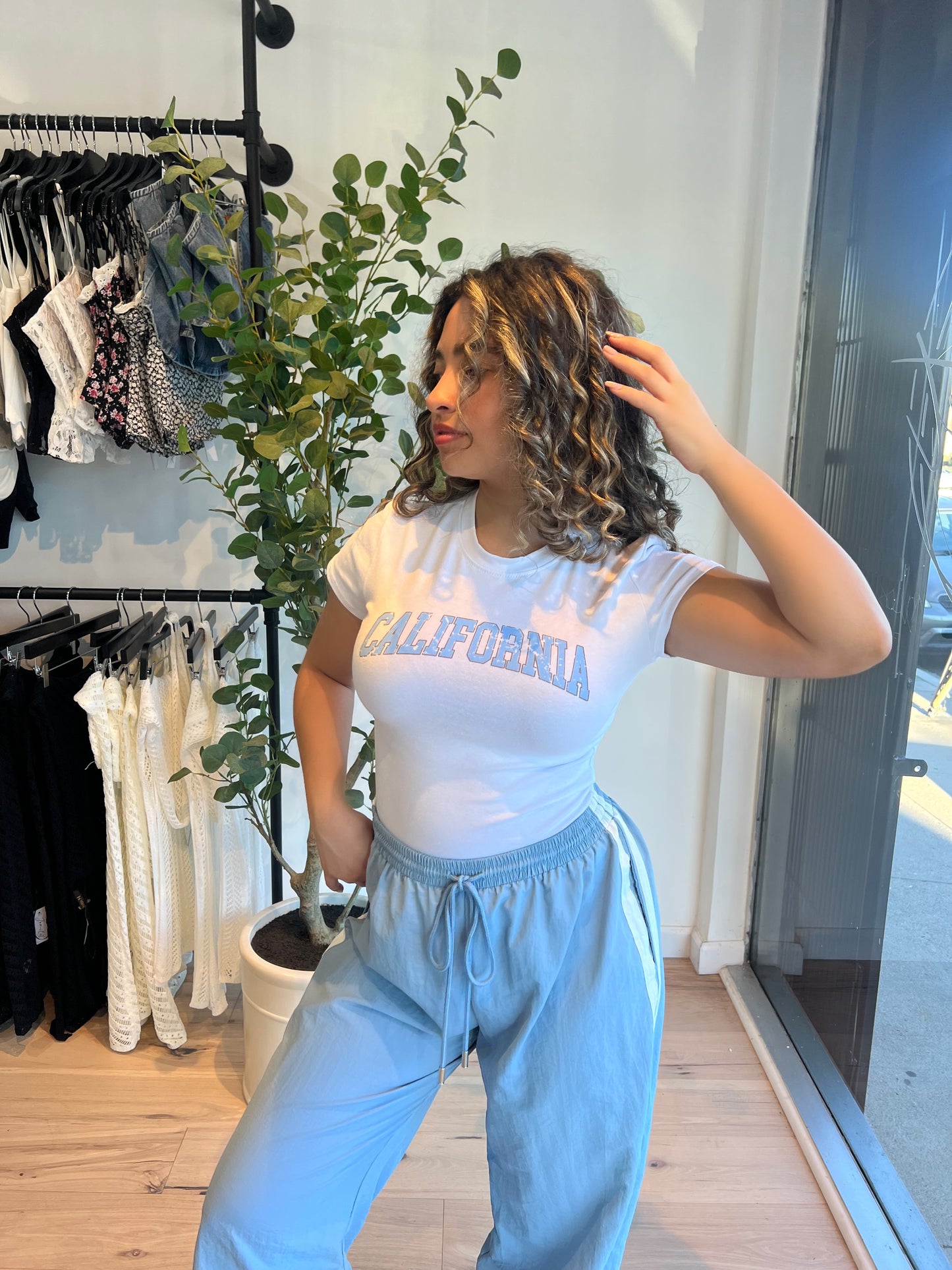 Blue Gigi Track Pants