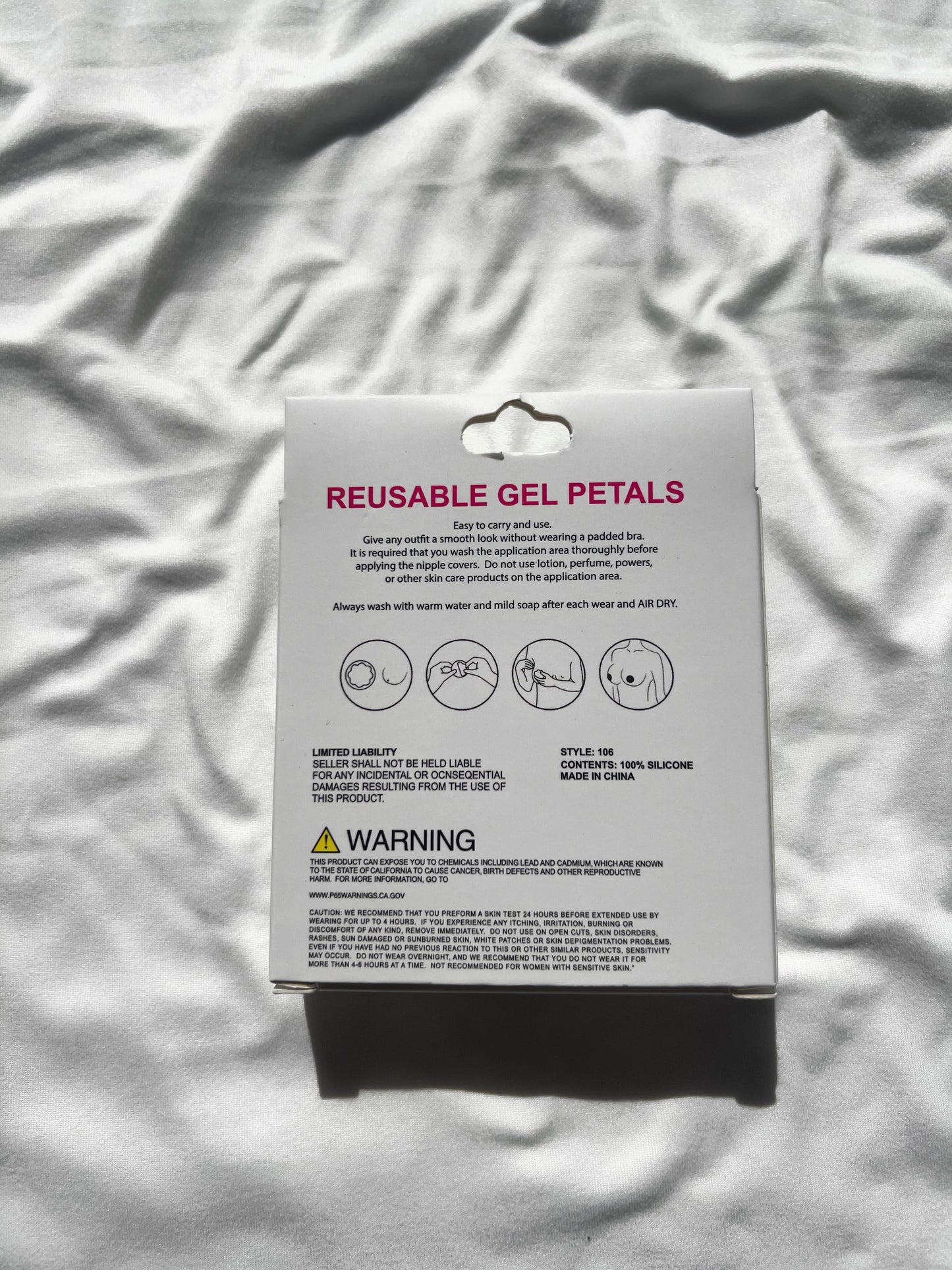 Gel Petals- Reusable Nipple Covers