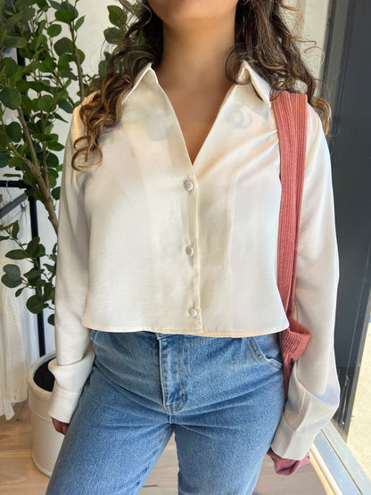 Cropped Button Up